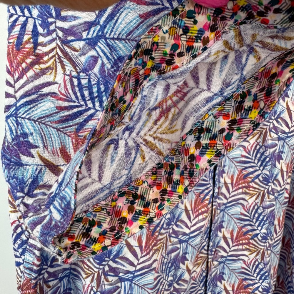 Robert Graham Teigen Mens Medium Multi Tropical Palm Linen Shirt NWT - Picture 16 of 16